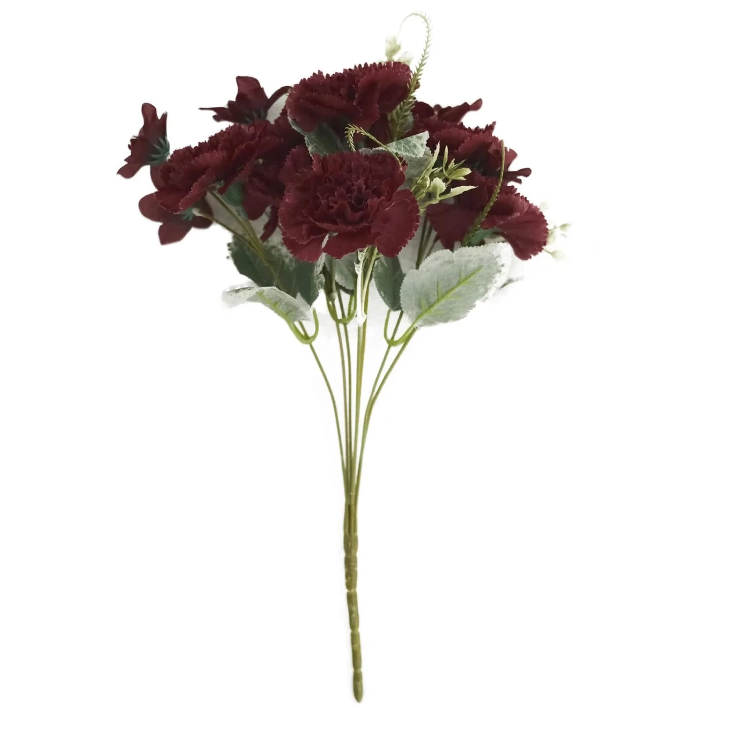 3 Bushes 14 In Artificial Flowers Silk Carnation Floral Bouquets - Image 8