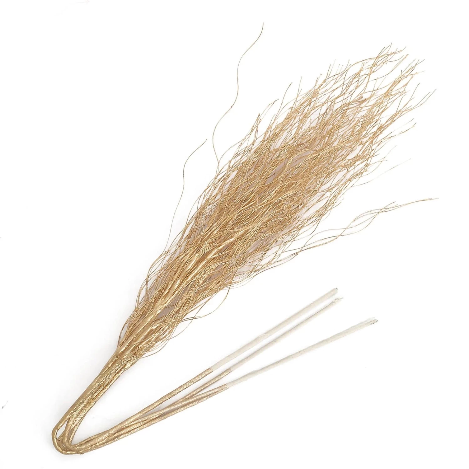 4 Metallic Gold 39" Long Stem Artificial Twigs Bendable Willow Sprays - Image 4