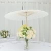 2 White 32 In Paper Parasol Decorative Umbrellas Party Favors