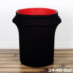 24-40 Gallons Round Stretchable Spandex Trash Can Cover