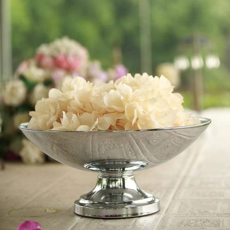 15" Tall Compote Bowl Centerpiece Pedestal Table Vase - Image 6
