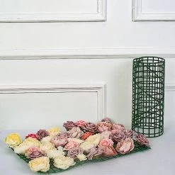 10 Dark Green 24x16 In Plastic Grid Frames DIY Mesh Flower Wall Backdrop Panels