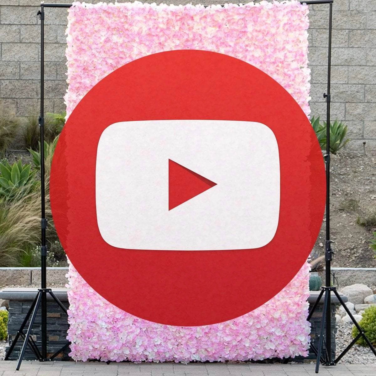 4 Pcs Assorted Silk Flowers Wall Backdrop Panels - Image 9