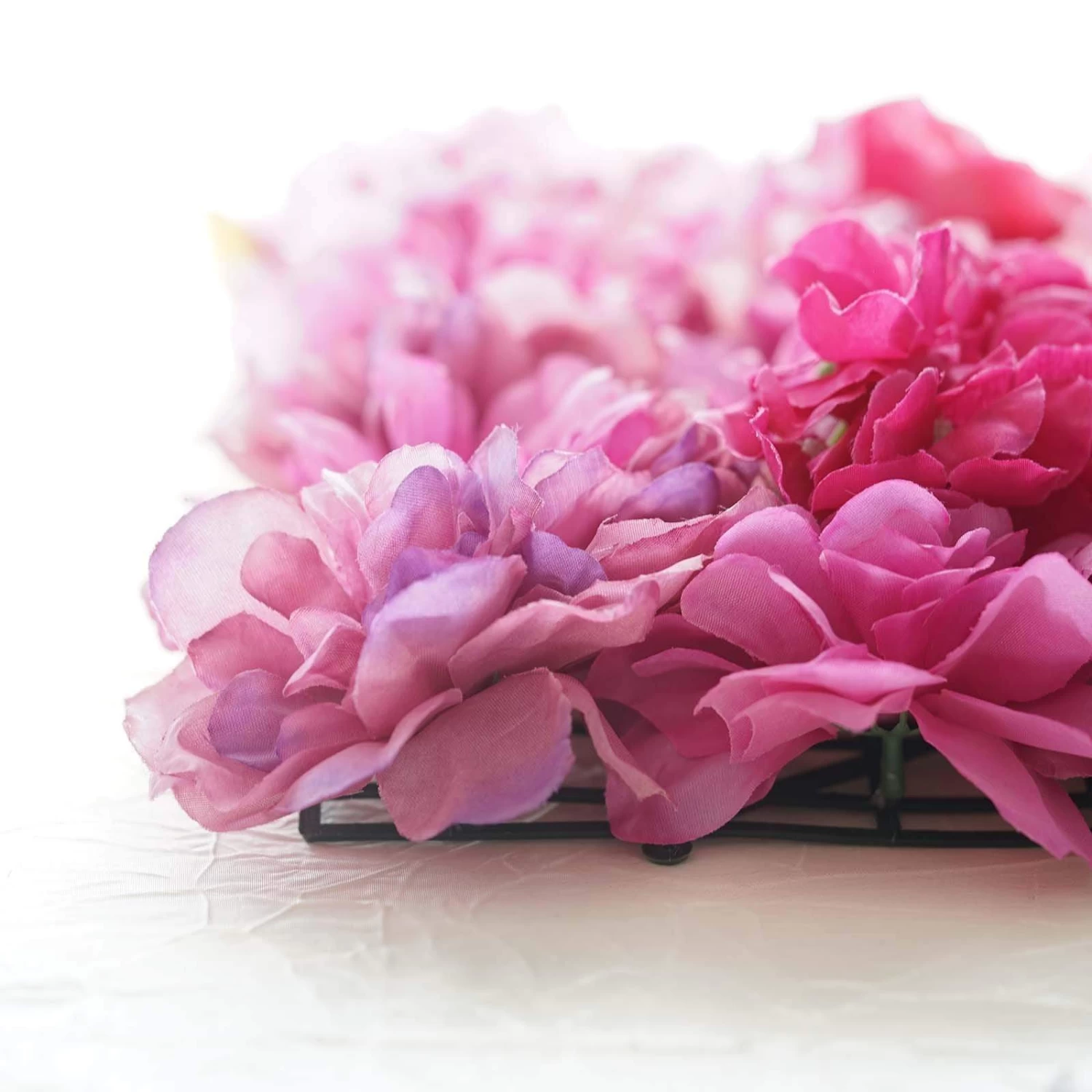 4 Pcs Assorted Silk Flowers Wall Backdrop Panels - Image 11