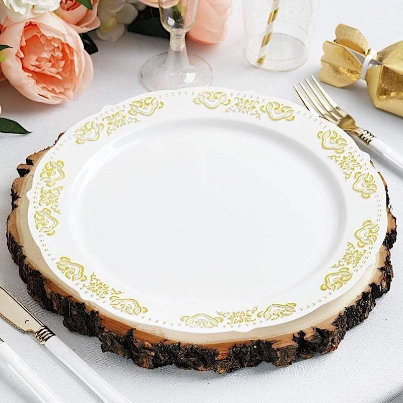Natural Round Poplar Wooden Slices Party Tabletop - Image 19